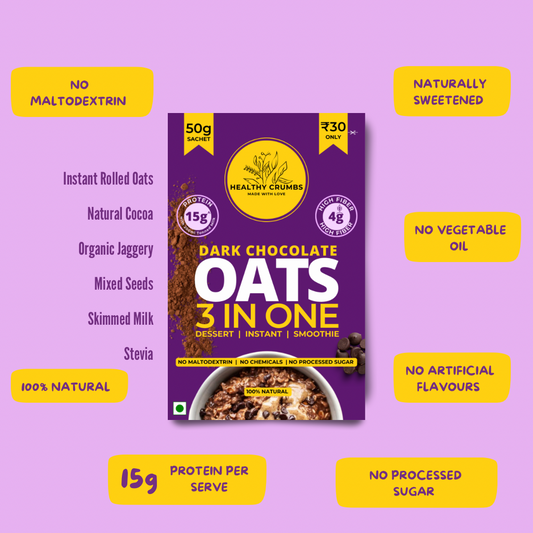 Dark Chocolate Oats 50g [Pack of 10]