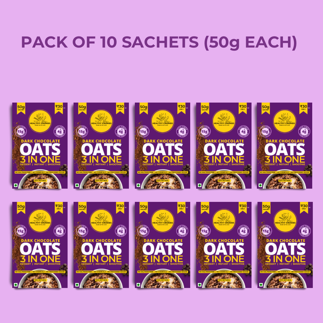 Dark Chocolate Oats 50g [Pack of 10]